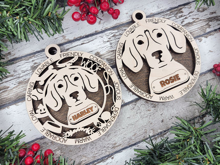English Foxhound Personalized Dog Ornament