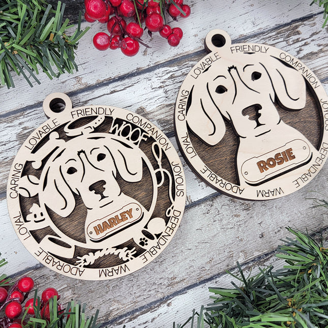 English Foxhound Personalized Dog Ornament