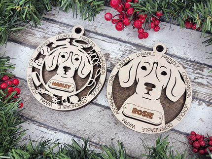 English Foxhound Personalized Dog Ornament