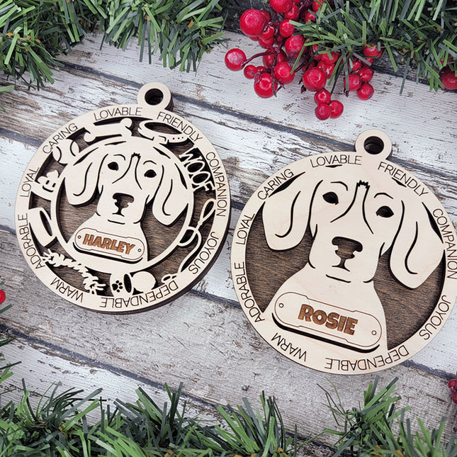 English Foxhound Personalized Dog Ornament