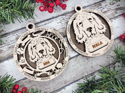 English Setter Personalized Dog Ornament