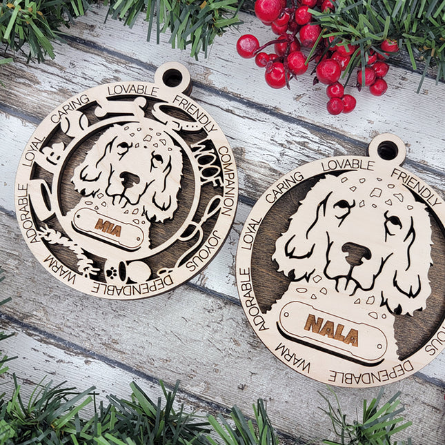 English Setter Personalized Dog Ornament
