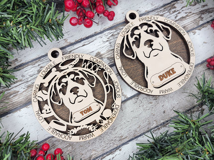 Entlebucher Mountain Dog Personalized Dog Ornament