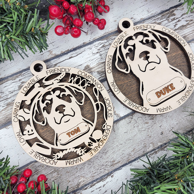 Entlebucher Mountain Dog Personalized Dog Ornament