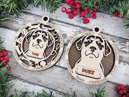 Entlebucher Mountain Dog Personalized Dog Ornament