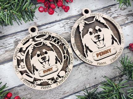 Finnish Lapphund Personalized Dog Ornament
