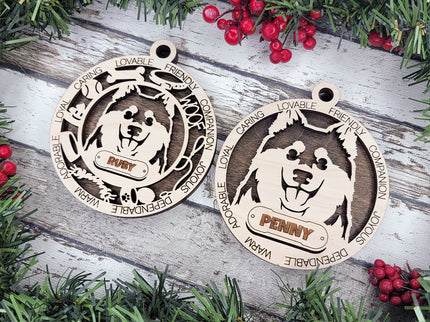 Finnish Lapphund Personalized Dog Ornament