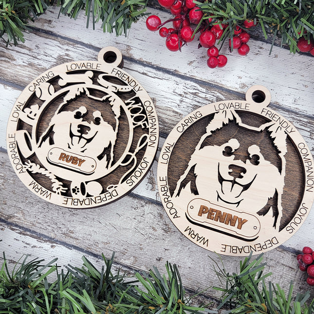 Finnish Lapphund Personalized Dog Ornament