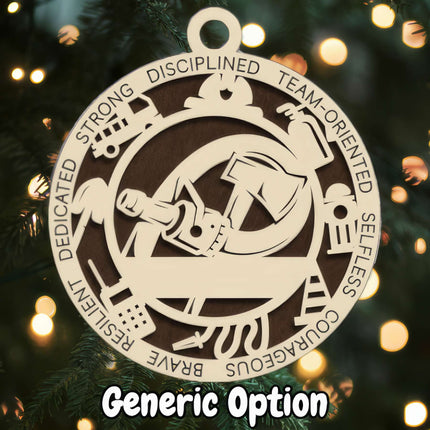 Firefighter Personalized Occupation Ornament