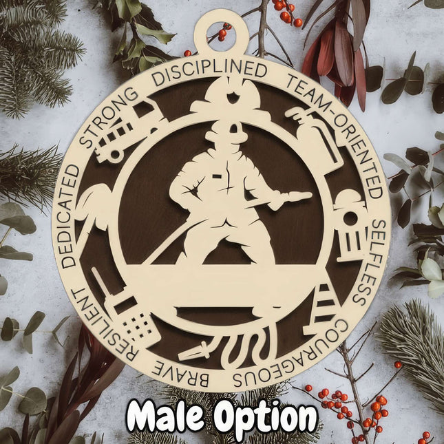 Firefighter Personalized Occupation Ornament