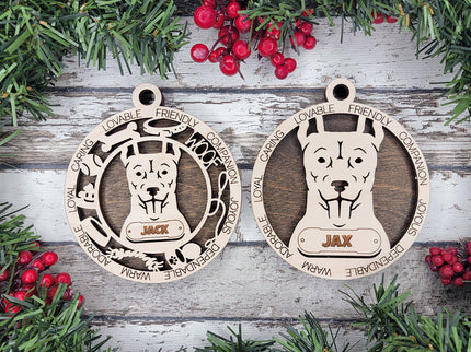 Formosan Mountain Dog Personalized Dog Ornament