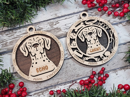 German Shorthaired Pointer Personalized Dog Ornament