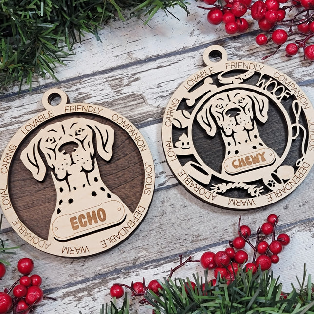 German Shorthaired Pointer Personalized Dog Ornament