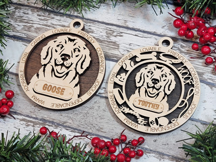 Golden Retriever Personalized Dog Ornament