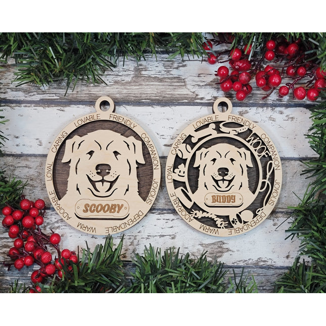 Great Pyrenees Personalized Dog Ornament