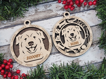Great Pyrenees Personalized Dog Ornament