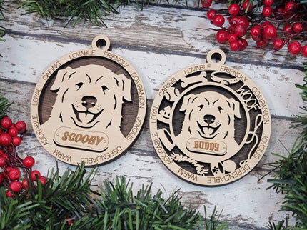 Great Pyrenees Personalized Dog Ornament