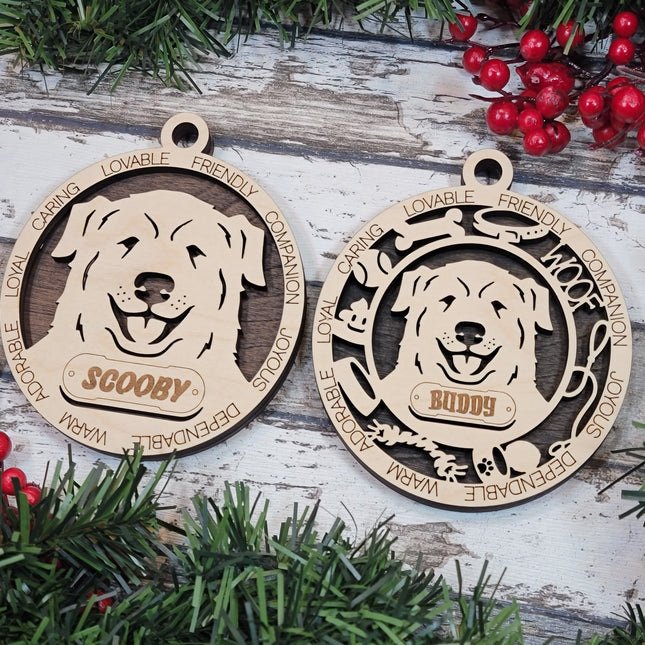 Great Pyrenees Personalized Dog Ornament