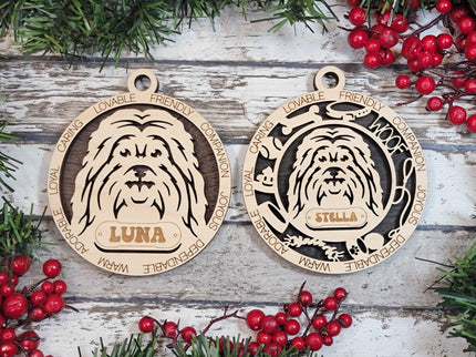 Havanese Personalized Dog Ornament