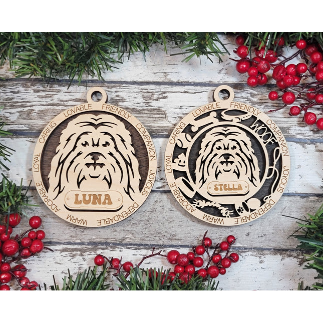 Havanese Personalized Dog Ornament