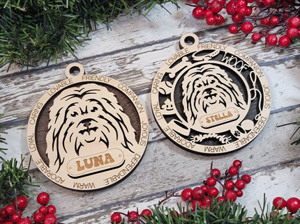 Havanese Personalized Dog Ornament