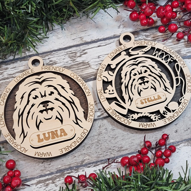 Havanese Personalized Dog Ornament