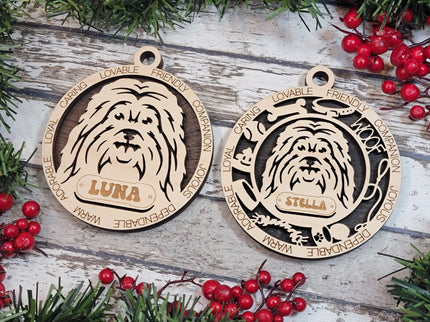 Havanese Personalized Dog Ornament