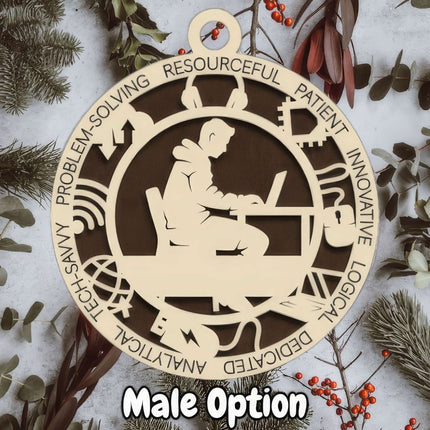 IT Personalized Occupation Ornament