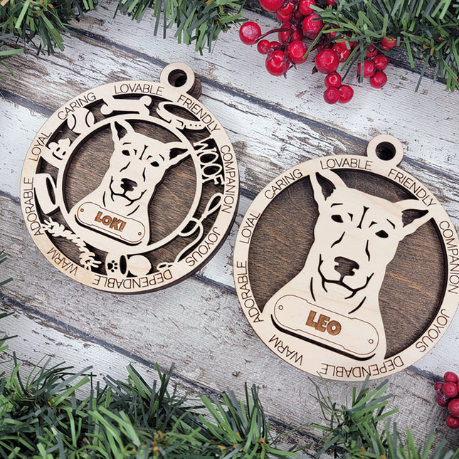 Indian Pariah Dog Personalized Dog Ornament
