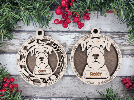 Irish Wolfhound Personalized Dog Ornament