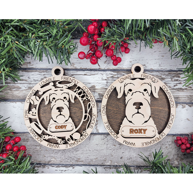 Irish Wolfhound Personalized Dog Ornament