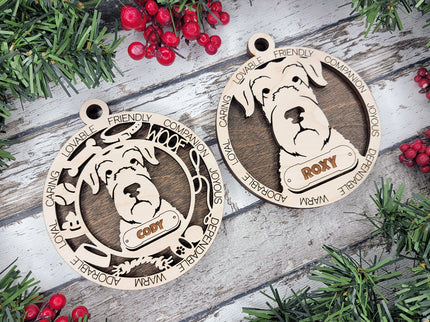 Irish Wolfhound Personalized Dog Ornament