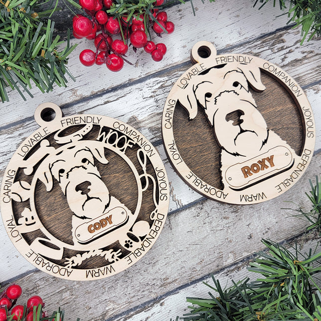 Irish Wolfhound Personalized Dog Ornament