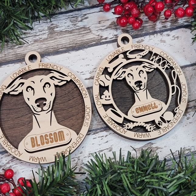 Italian Greyhound Personalized Dog Ornament