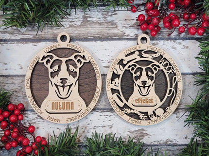 Jack Russell (Short Hair) Personalized Dog Ornament