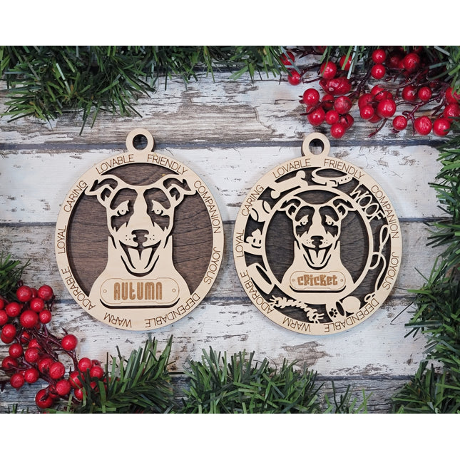 Jack Russell (Short Hair) Personalized Dog Ornament