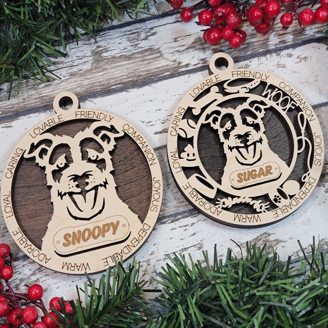 Jack Russell (Long Hair) Personalized Dog Ornament