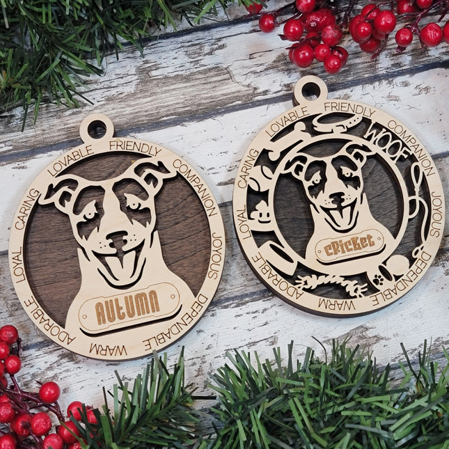 Jack Russell (Short Hair) Personalized Dog Ornament
