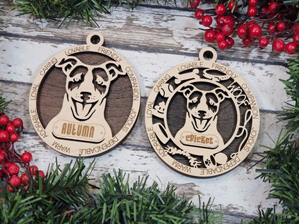 Jack Russell (Short Hair) Personalized Dog Ornament