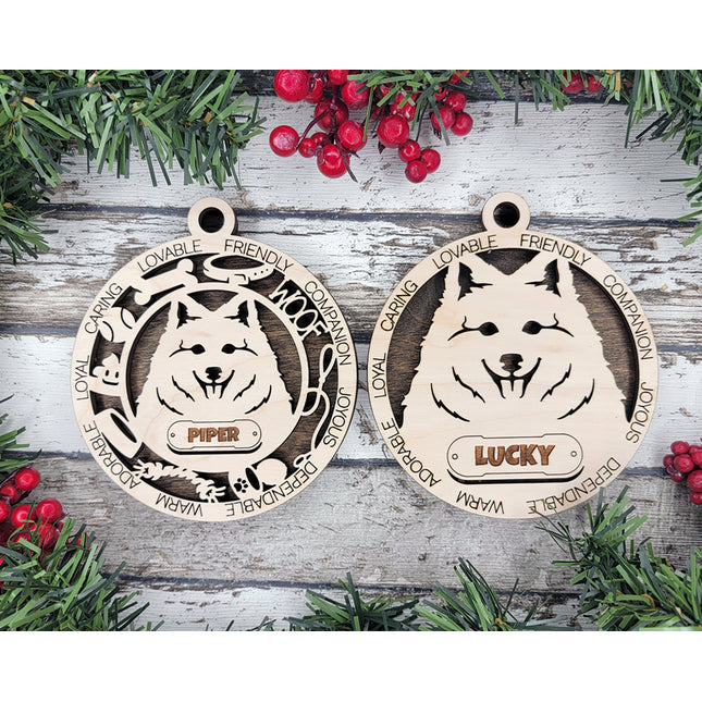 Japanese Spitz Personalized Dog Ornament