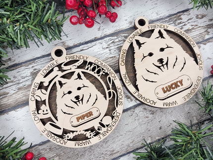 Japanese Spitz Personalized Dog Ornament