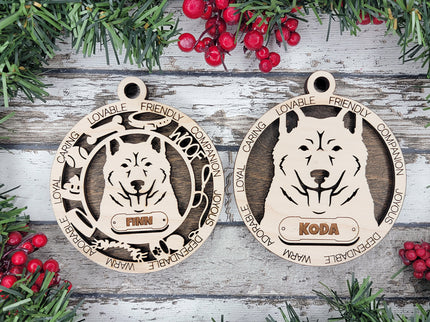 Jindo Personalized Dog Ornament