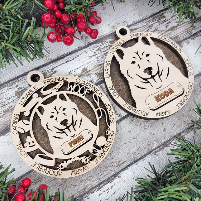 Jindo Personalized Dog Ornament