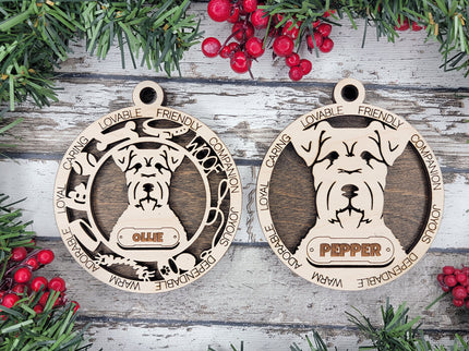 Kerry Blue Terrier Personalized Dog Ornament