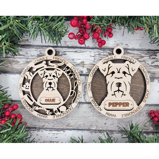 Kerry Blue Terrier Personalized Dog Ornament