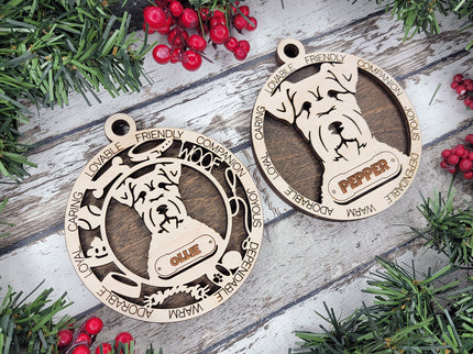 Kerry Blue Terrier Personalized Dog Ornament