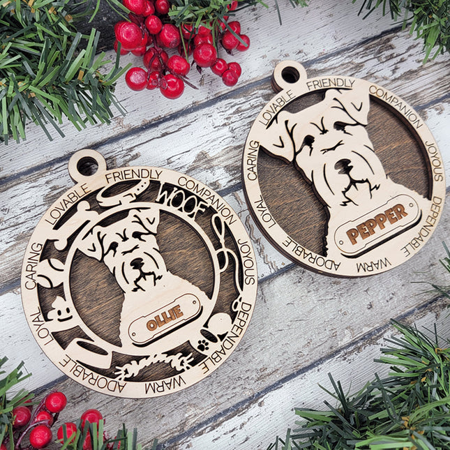 Kerry Blue Terrier Personalized Dog Ornament
