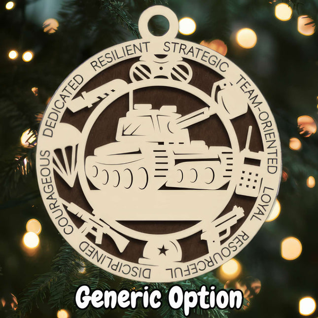 Military (Uniform) Personalized Occupation Ornament