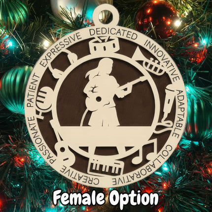 Musician Personalized Occupation Ornament