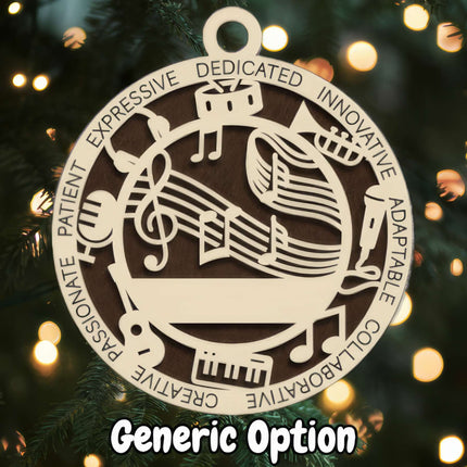 Musician Personalized Occupation Ornament